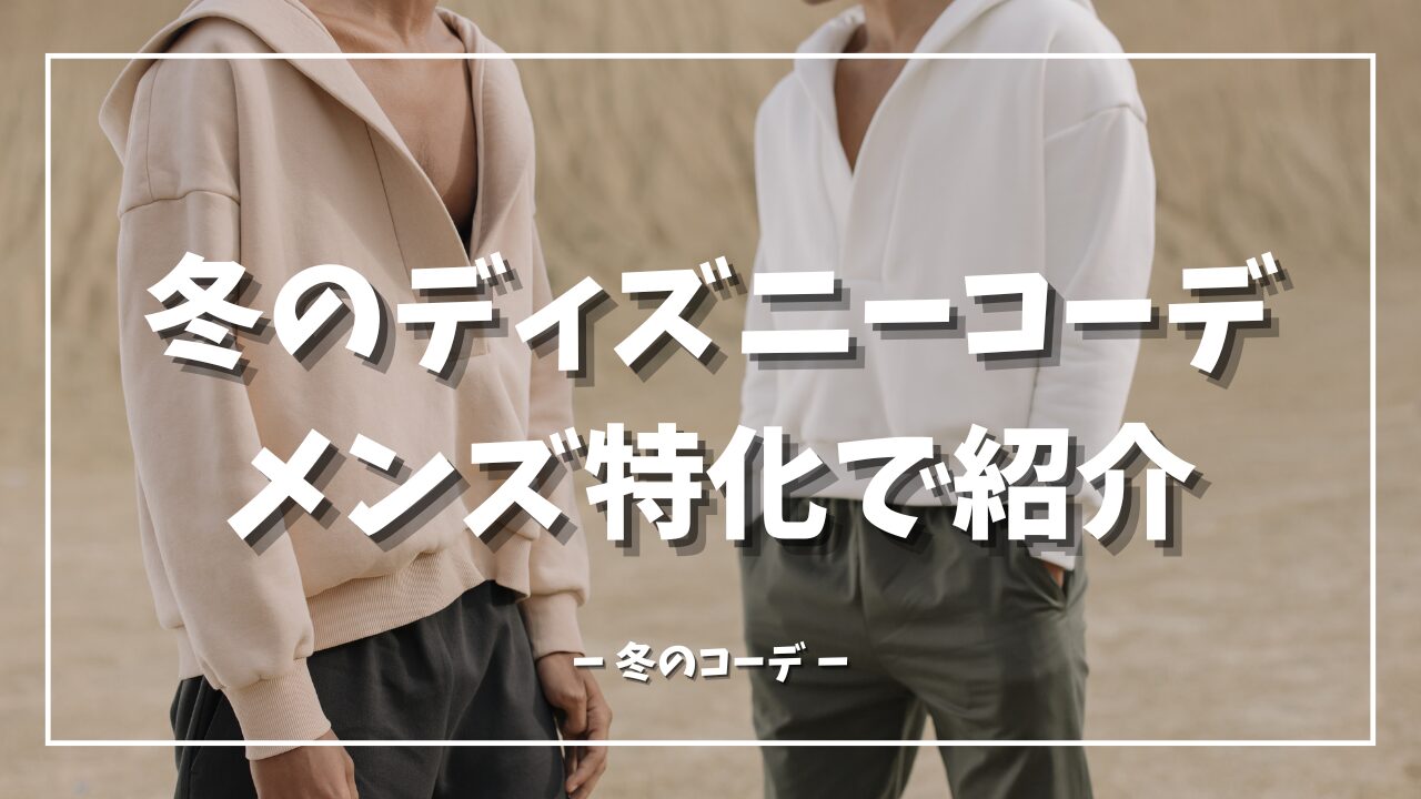 冬のディズニーコーデをメンズ特化で紹介