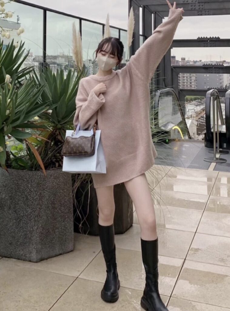 人気のグレイルで揃えるピンクコーデ